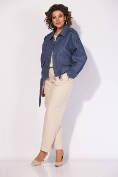 Брюки, жакет Liliana 1522-1507 синий - фото 1