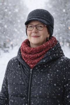 Шарф OLANTIZ S1-11 бордово-малиновый - фото 3