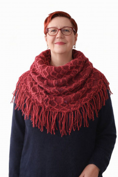 Шарф OLANTIZ S1-11 бордово-малиновый - фото 1