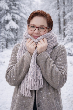 Шарф OLANTIZ S1-9 пыльная_роза - фото 4