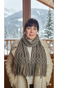 Шарф OLANTIZ S1-8 коричневый - фото 2