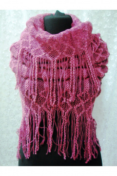 Шарф OLANTIZ S1-5 розово-бардовый - фото 2