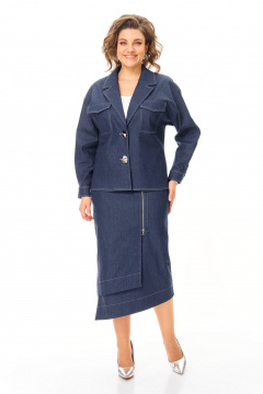 Жакет, юбка VI ORO VR-1245 деним - фото 1