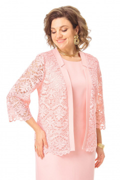 Кардиган, платье VI ORO VR-1254 пудра - фото 3