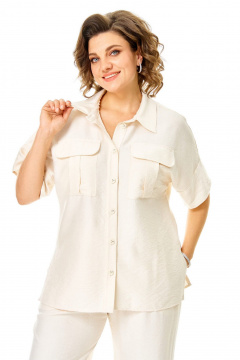 Блуза, брюки VI ORO VR-1257 молочный - фото 5