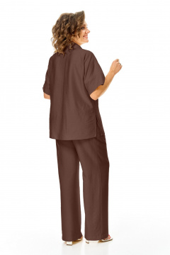 Блуза, брюки VI ORO VR-1257 шоколад - фото 5