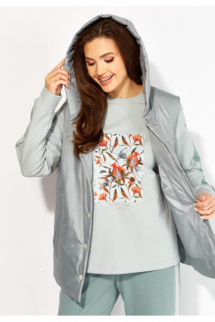 Брюки, жилет, свитшот TAiER 1422 мята - фото 5