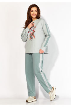 Брюки, жилет, свитшот TAiER 1422 мята - фото 4