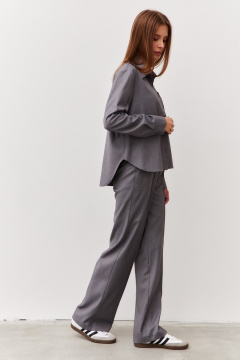 Блуза Luitui R5059 серый - фото 4