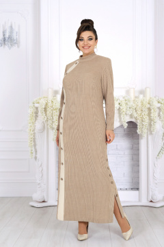 Платье Ninele 6094 бежевый - фото 2