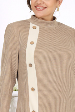 Платье Ninele 6094 бежевый - фото 4