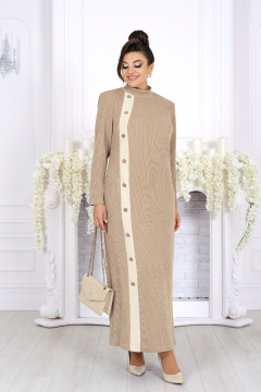 Платье Ninele 6094 бежевый - фото 5