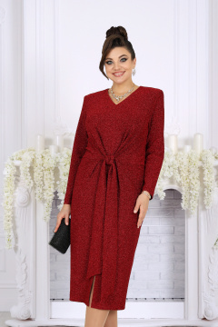 Платье Ninele 6096 красный - фото 3