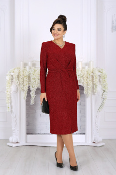 Платье Ninele 6096 красный - фото 5