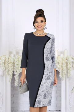 Платье Ninele 6099 серый - фото 2