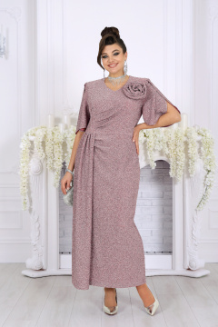 Платье Ninele 7509 пудра - фото 3