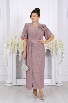 Платье Ninele 7509 пудра - фото 5