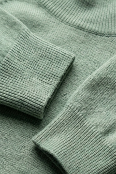 Демисезонный вязаный свитер реглан с двойной стойкой Полесье С3316-15 5С1754-Д43 170,176 прибой_16-5806 - фото 5