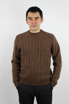 Джемпер второго слоя вязаный трикотаж шерсть с воротником Полесье С5590-19 9С0353-Д43 170,176 изюминка - фото 1