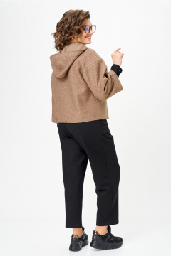 Брюки, куртка Michel chic 1357/2 капучино,черный - фото 4