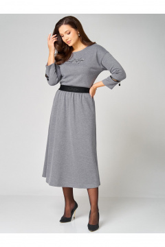 Туника, юбка Мишель стиль 1344 серый - фото 5