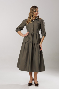 Платье Ларс Стиль 1203/1 хаки - фото 5