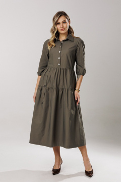 Платье Ларс Стиль 1203/1 хаки - фото 4
