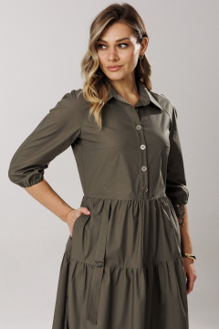 Платье Ларс Стиль 1203/1 хаки - фото 3