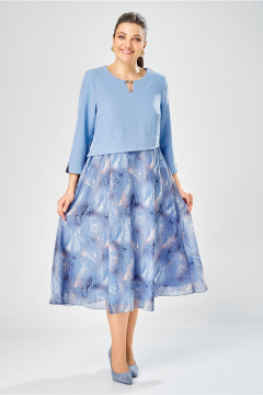 Платье Bonna Image 954-1/6 голубой - фото 5