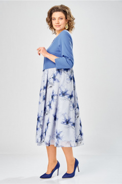 Платье Bonna Image 954-1/10 голубой - фото 5