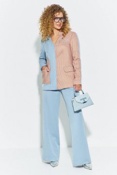 Брюки, жакет Euromoda 699 голубой - фото 1