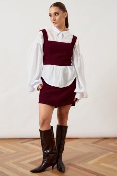 Топ, юбка ATTIKA A3489 бордовый - фото 2