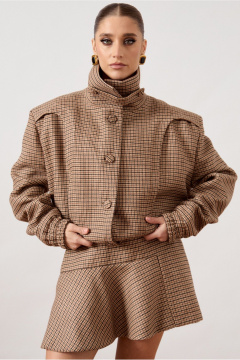 Бомбер, юбка ATTIKA A3513.1 коричневый - фото 5