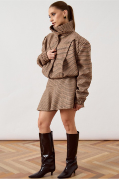 Бомбер, юбка ATTIKA A3513.1 коричневый - фото 4