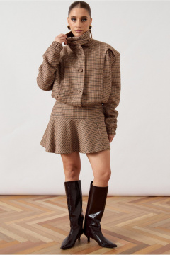 Бомбер, юбка ATTIKA A3513.1 коричневый - фото 3