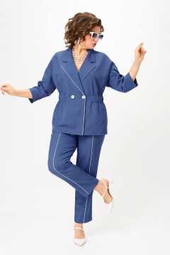 Брюки, жакет Anastasia 1324 голубой - фото 2