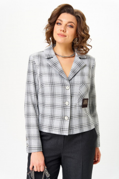 Брюки, жакет Aira Style 24246 серый - фото 3