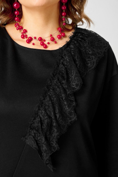 Блуза EVA GRANT 7148-1 черный - фото 5