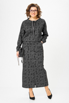 Джемпер, юбка Michel chic 1444 темное_серебро - фото 1