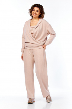 Брюки, топ Диомант 2144 пудра - фото 1