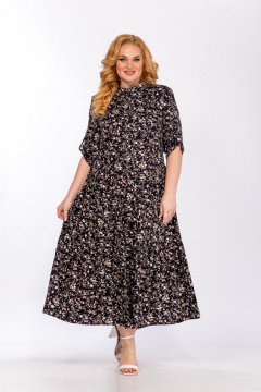 Платье СиБон 0268 черный - фото 2