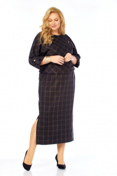 Платье СиБон 0352 клетка2 - фото 1