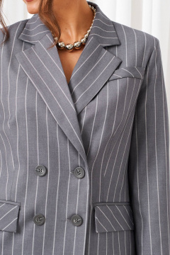 Брюки, жакет Beautiful&Free 6435 светло-серый_в_полоску - фото 5