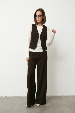 Брюки, жилет Luitui R4066 коричневый - фото 1