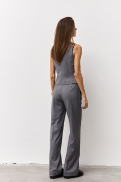 Брюки, жилет Luitui R4068 серый - фото 4