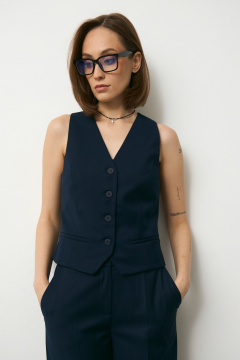 Брюки, жилет Luitui R4068 темно-синий - фото 3