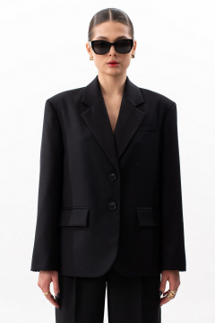 Жакет SILVERSPICE S-2635 черный - фото 4