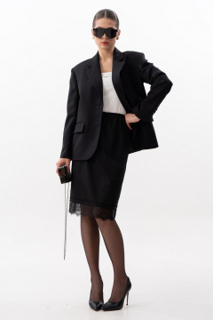 Юбка SILVERSPICE S-4619 черный - фото 2