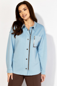 Брюки, рубашка TAiER 1419 голубой/коричневый - фото 4