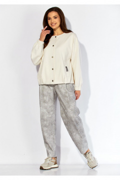 Брюки, бомбер TAiER 1426 белый/серый - фото 5